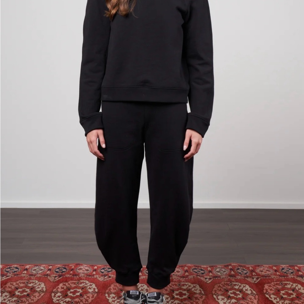 Tibi iconic Calder Sweatpants black size small, black. Part of Tibi Fundamentals